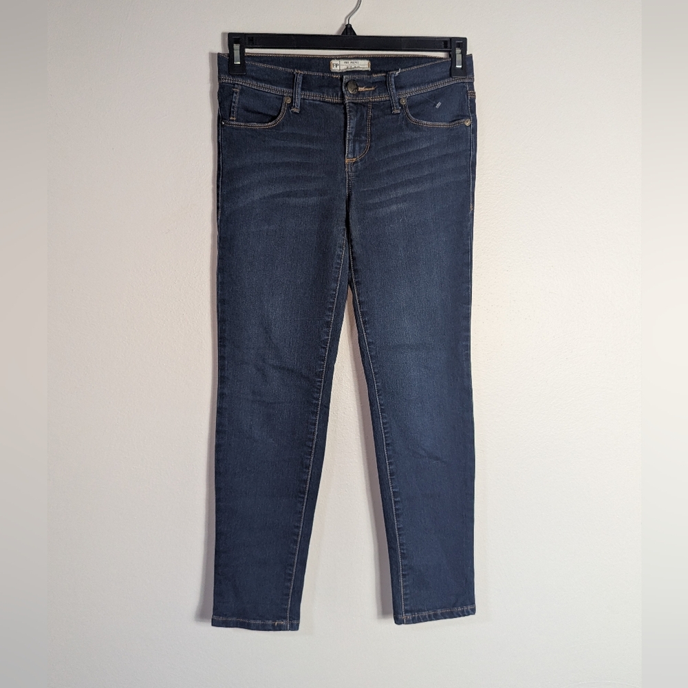 26 Free People Dark Wash Skinny Jeans